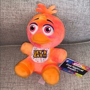 FNAF Five Nights At Freddy’s Tie Dye Chica Let’s Eat Funko Small Plush Toy